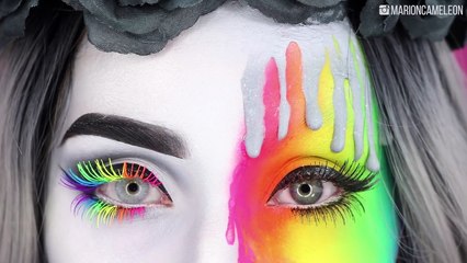 Maquillage coulures Arc-en-ciel | PRIDE MAKEUP