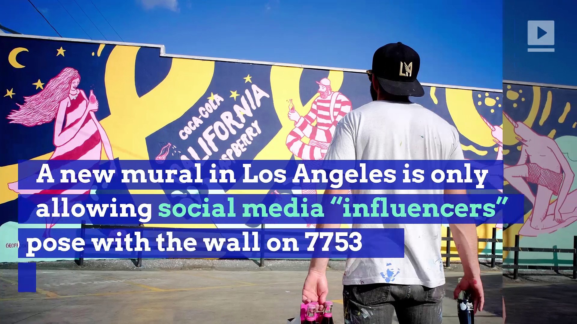 ⁣There's a Social Media Influencer Only Mural