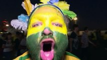 Más alivio que júbilo de los hinchas por el triunfo de Brasil