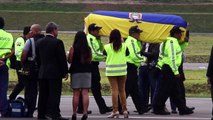 Ecuador recibe cuerpos de equipo de prensa para último homenaje