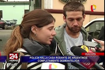 Huachipa: PNP recupera casa rodante robada a pareja de argentinos