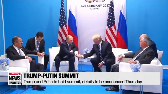 Trump, Putin to hold summit, details to be announced Thursday