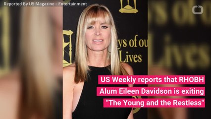 Real Housewife Davidson Exits "Young And The Restless"