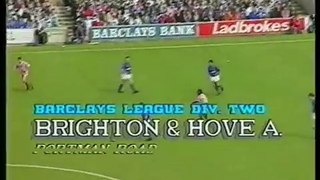 Ipswich Town - Brighton & Hove Albion 02-05-1992 Division Two