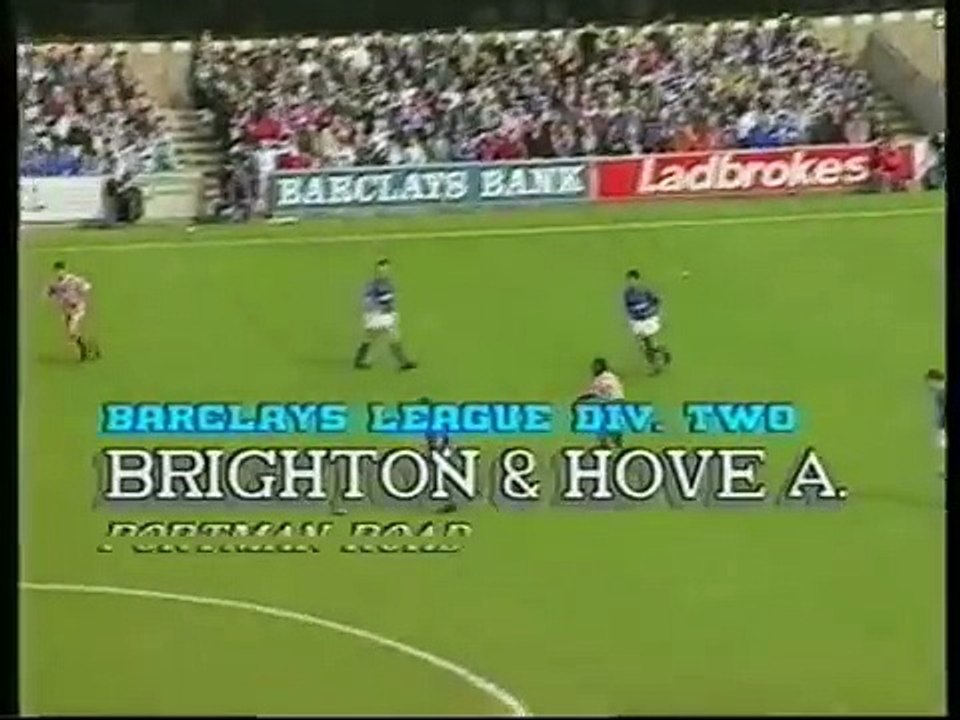 Ipswich Town - Brighton & Hove Albion 02-05-1992 Division Two