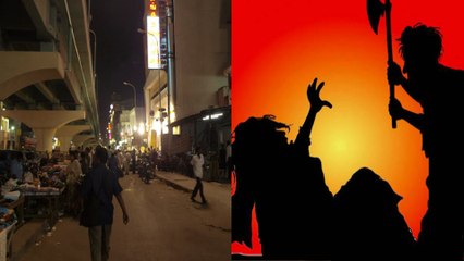 ஆத்திரத்தில் இளைஞரை கத்தியால் வெட்டிய கொள்ளையர்- வீடியோ