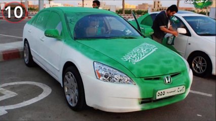 فيديو أجمل 10 سيارات مزينة لليوم الوطني السعودي