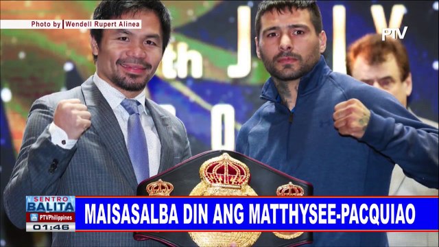 SPORTS BALITA: Maisasalba rin ang Matthysse-Pacquiao