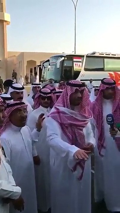 WWW DOWNVIDS NET شاهد امير الحدود الشمالية في مقدمة مستقبلي طلائع الحجاج العراقيين