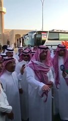 WWW DOWNVIDS NET شاهد امير الحدود الشمالية في مقدمة مستقبلي طلائع الحجاج العراقيين