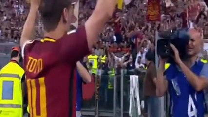 وداع فرانشيسكو توتي لجماهير روما