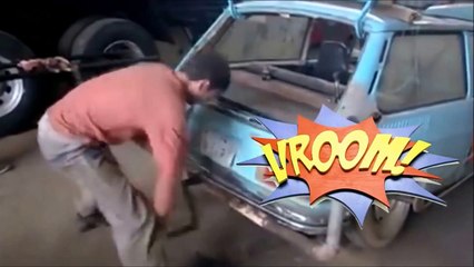 فيديو شاب يحول سيارته الكاديلاك إلى منقل شواء