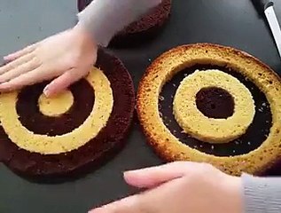 طريقة تحضير كيكة الشطرنج  بالفيديو