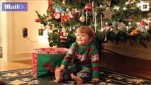 شاهد.. رد فعل رائع لطفل عند تلقيه هدية غير متوقعة بمناسبة الكريسماس