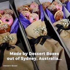 فيديو متجر في استراليا يستبدل باقات الورد بباقة دونات.. التفاصيل