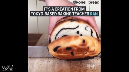 خبازة تصنع لوحات فنية جميلة مخفية في قوالب الخبز