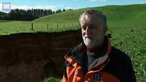 شاهد: ظهور أضخم فجوة أرضية في العالم في نيوزلندا