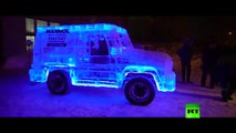 فيديو: شاهدوا سيارة حقيقية مصنوعة من الجليد
