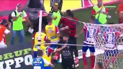 فيديو: شاهدوا سبب طرد حكم 10 لاعبين وإنذار 8 أخرين في الدوري البرازيلي