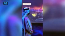 الشيخ محمد بن راشد آل مكتوم وولي عهده يشاهدان دبي من على ارتفاع 150 مترا