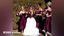 عروس تعد مفاجأة مذهلة لوصيفاتها خلال حفل الزفاف.. فيديو وصور