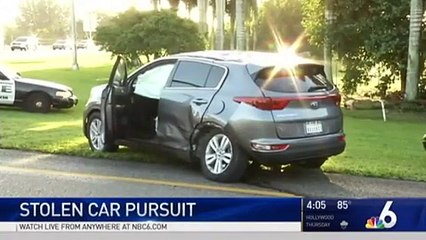 بالفيديو: طفلة تسرق سيارة والدتها ... لن تصدق مع من اصطدمت السيارة!