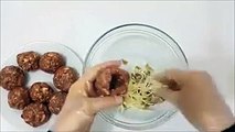 طريقة عمل كرات اللحم بالصوص الأبيض بالفيديو