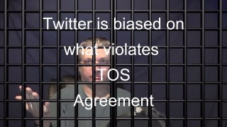 Twitter is biased on what violates TOS Agreement