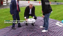 فيديو طائرة بدون طيار لتوصيل البيتزا!