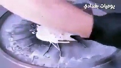 فيديو لأول مرة طريقة صنع آيس كريم رولات بالفلفل الحار والشطة