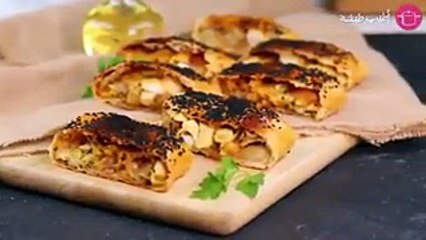 طريقة عمل لفائف الدجاج الشهية بالفيديو