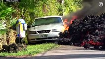 فيديو مرعب الحمم البركانية تطارد الناس بشوارع هاواي