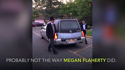 مراهقة تحضر إلى حفل تخرجها داخل "تابوت" لسبب غير متوقع.. فيديو