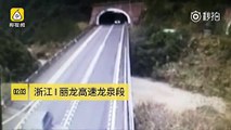 فيديو نجاة سائق من الموت بأعجوبة بعد هذا الحادث الخطير
