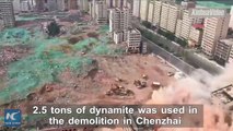 مشهد مهيب: فيديو انهيار 36 ناطحة سحاب في الصين في 20 ثانية فقط