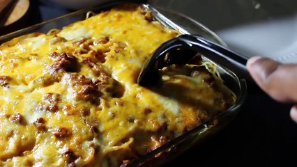 بالفيديو طريقة تحضير طبقات السباغتي بالجبنة