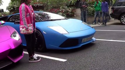 فيديو استعراض أثرياء العالم بسياراتهم الخارقة في لندن