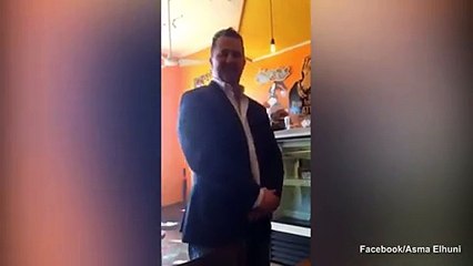 أميركي يشتم سيّدة مسلمة