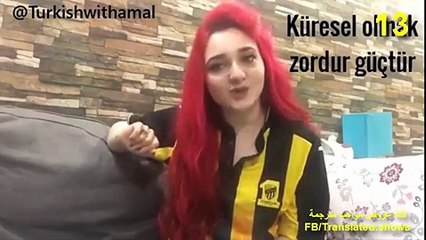 فتاة سعودية تعلم اللغة التركية بطريقة سهلة جداً