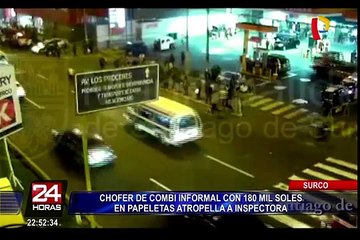 Surco: circula combi con 182 mil soles por 29 papeletas