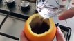 فيديو طريقة عمل القهوة داخل حبة البرتقال