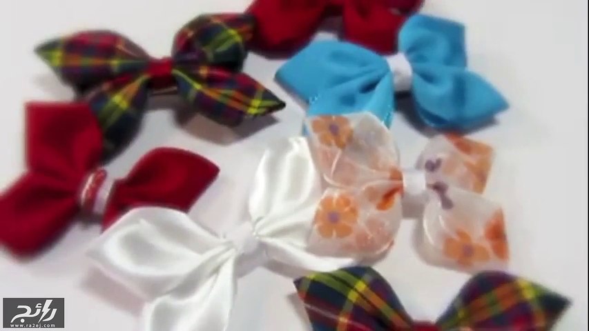 طريقة عمل ربطة شعر من شرائط الساتان على شكل وردة جميلة Diy Hair Tie Of Satin Ribbons Youtube