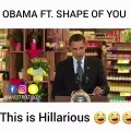 بالفيديو: هكذا غنى باراك أوباما Shape of You.. أداء غير متوقع!