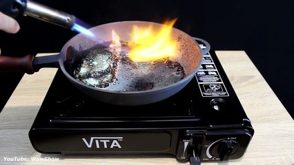 فيديو ماذا يحدث إن وضعت معجون أسنان وصابون في مقلاة حارة