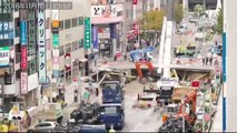 فيديو يحبس الأنفاس لعملية تصليح حفرة في شارع باليابان