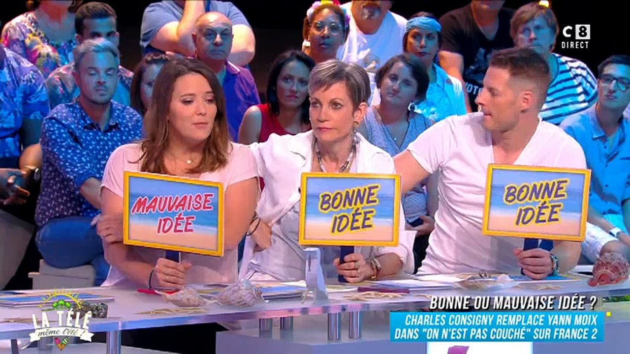La chroniqueuse de C8, Emilie Lopez, flingue Charles Consigny en évoquant son arrivée dans "On n'est pas couché" - Regardez