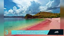 فيديو أجمل 10 شواطئ وردية اللون في العالم