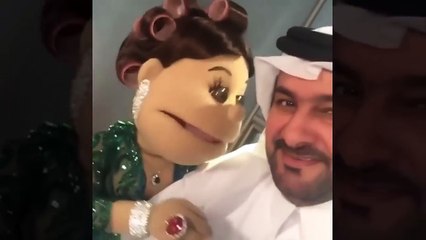 فيديو أبلة فاهيتا تتغزل في زوج النجمة أحلام أمامها