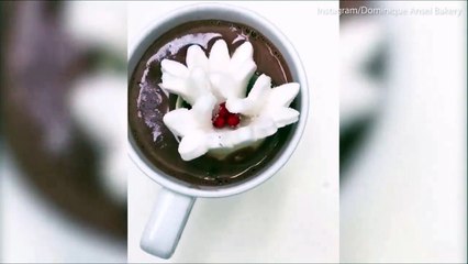 طريقة مميزة لطلب الزواج باستخدام الشوكولاته الساخنة وحلوى المارشميلو