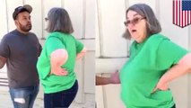 Lady goes full Trump in rant on Latino guy and his mom